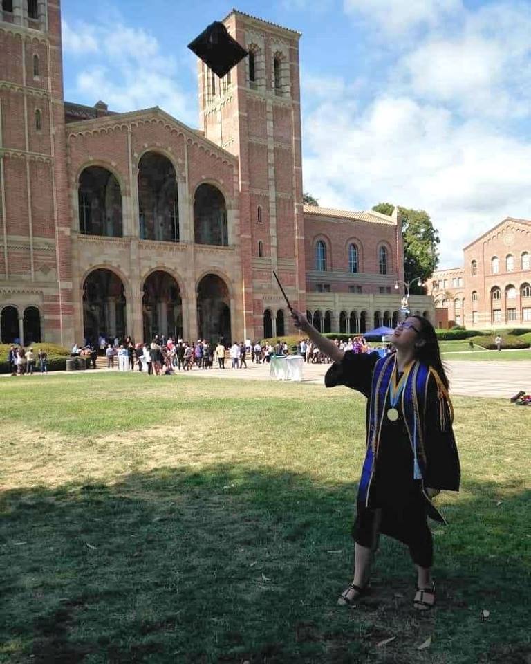 Vivien Ho / Facebook Ho graduated in California with flying colours.